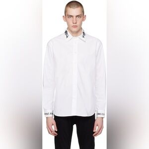 Versace Jeans Couture White Watercolor Couture Shirt style 185/96b button down